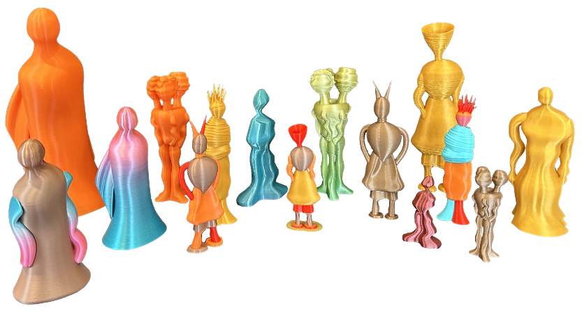 3d printed figures image by Anne Farrell